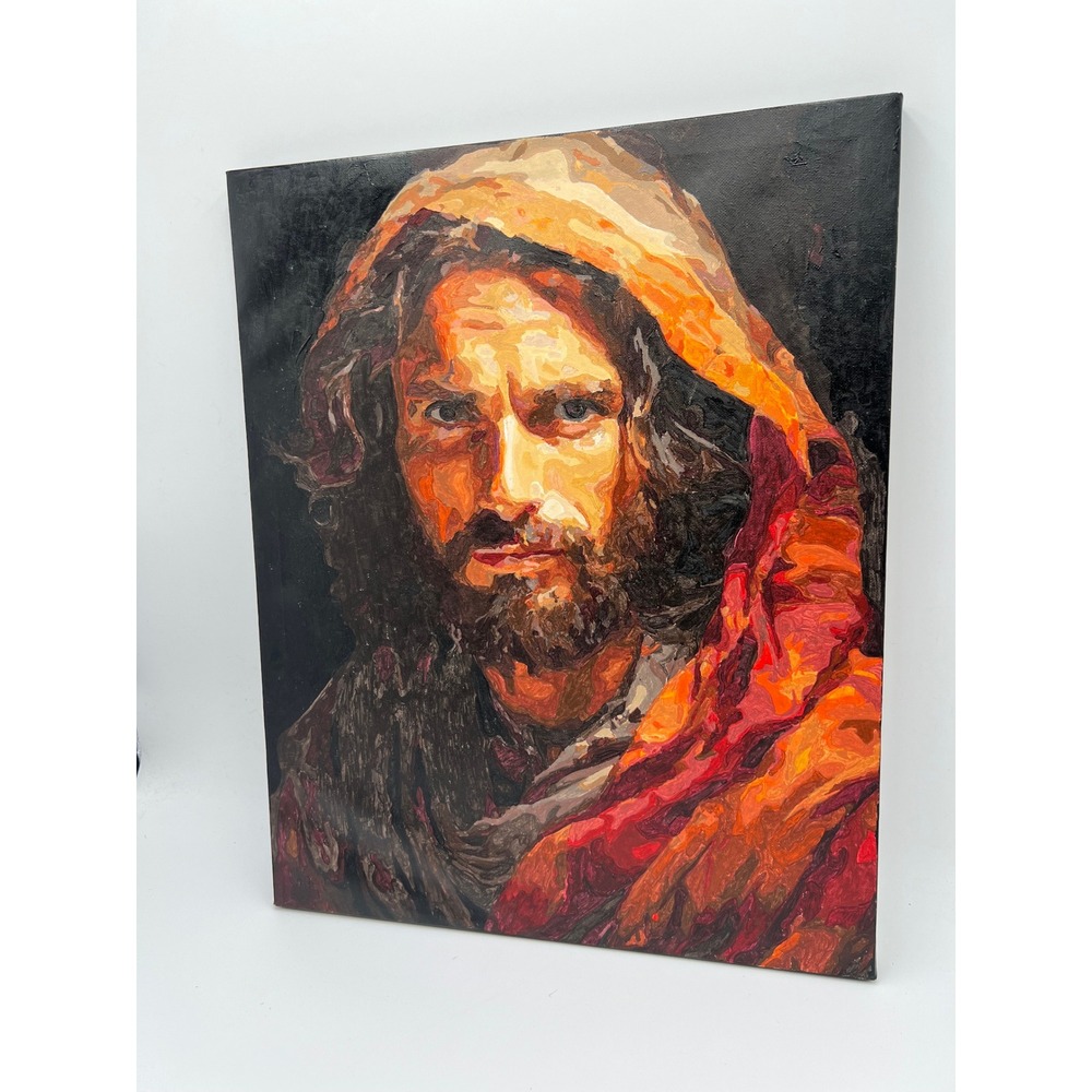 Jesus Christ Portrait Paint By Number Canvas Wall Art Religious Decor 16x20 - Picture 2 of 5